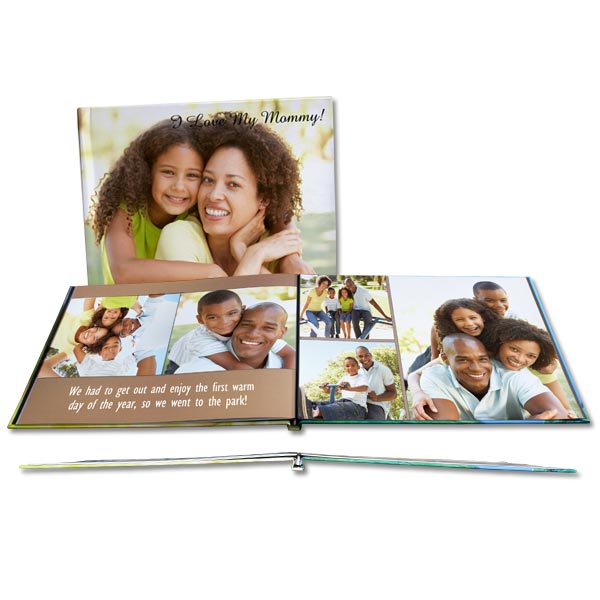 Personalized Glossy Cover Photo Books with beautiful lay flat pages