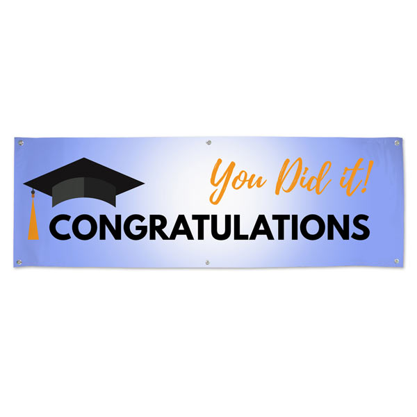 Congratulations You Did It Graduation Banner Mypix2